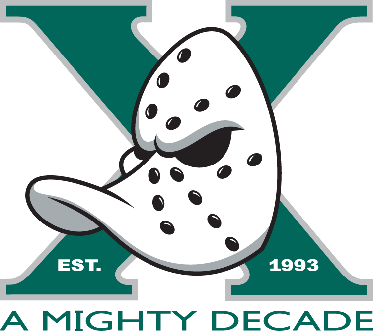 Anaheim Ducks 2002 03 Anniversary Logo Print Decal